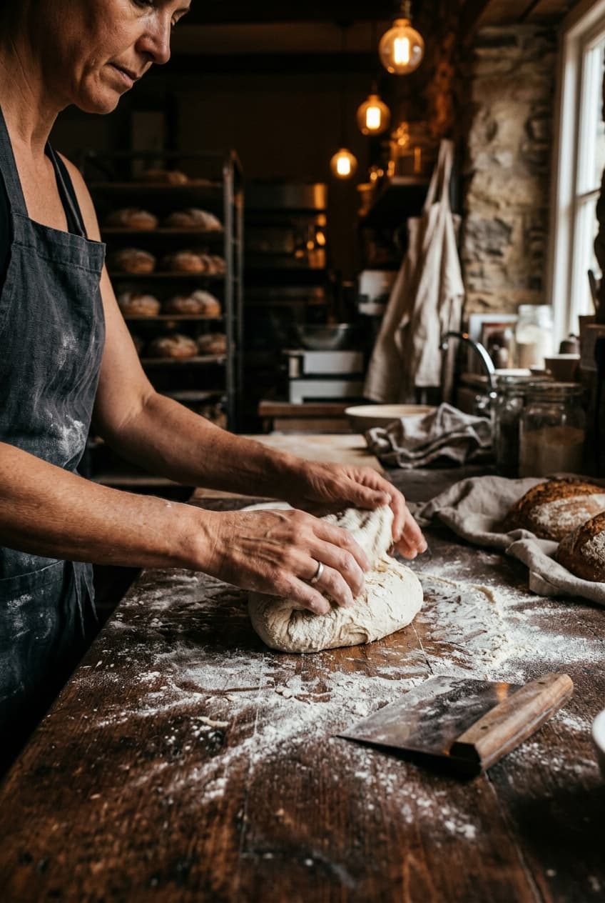 Fournil de la boulangerie bio PAN’TERRA à Lodève